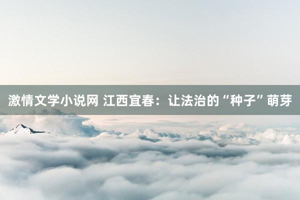 激情文学小说网 江西宜春：让法治的“种子”萌芽