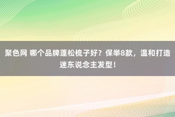 聚色网 哪个品牌蓬松梳子好？保举8款，温和打造迷东说念主发型！